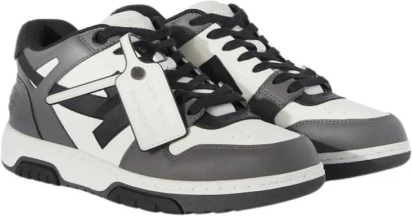Off White Hybride Lage Sneakers in Grijs Wit Zwart Gray Heren