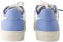 Off White Italiaanse Slip-On Leren Sneakers Blauw Dames - Thumbnail 3