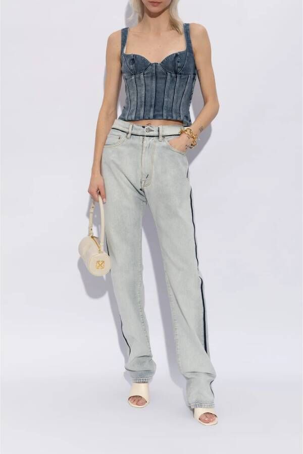 Off-White Jug leren laarzen Wit - Foto 4