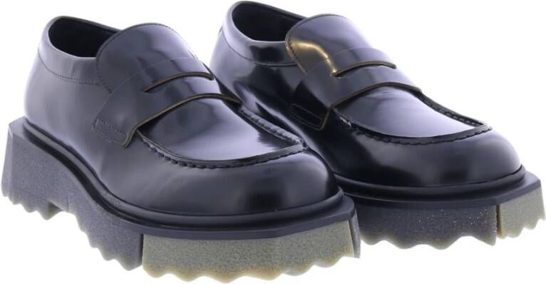 Off White Kalfsleren Sponge Loafers