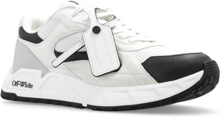 Off White Perforated Leren Kick Off Sneakers Multicolor Heren - Foto 4