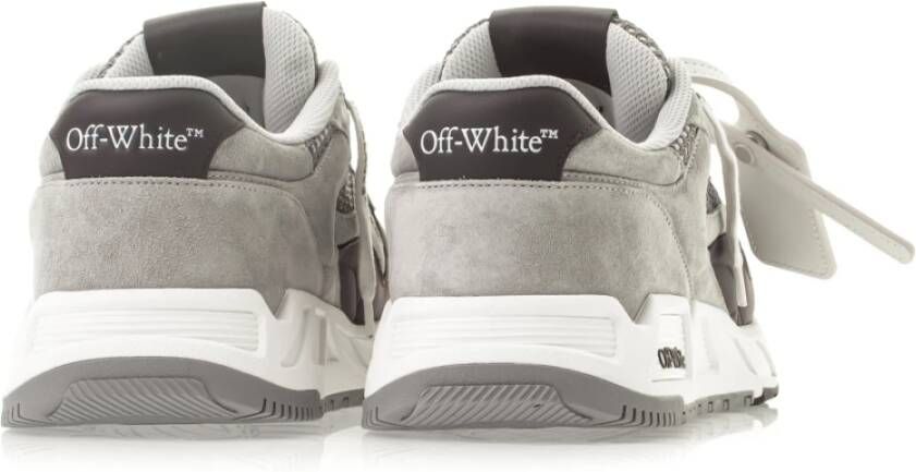 Off White Kick Off Stijlvolle Sneakers voor Heren Gray Heren