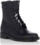 Off White Zwarte leren veterschoenen Black Dames - Thumbnail 3