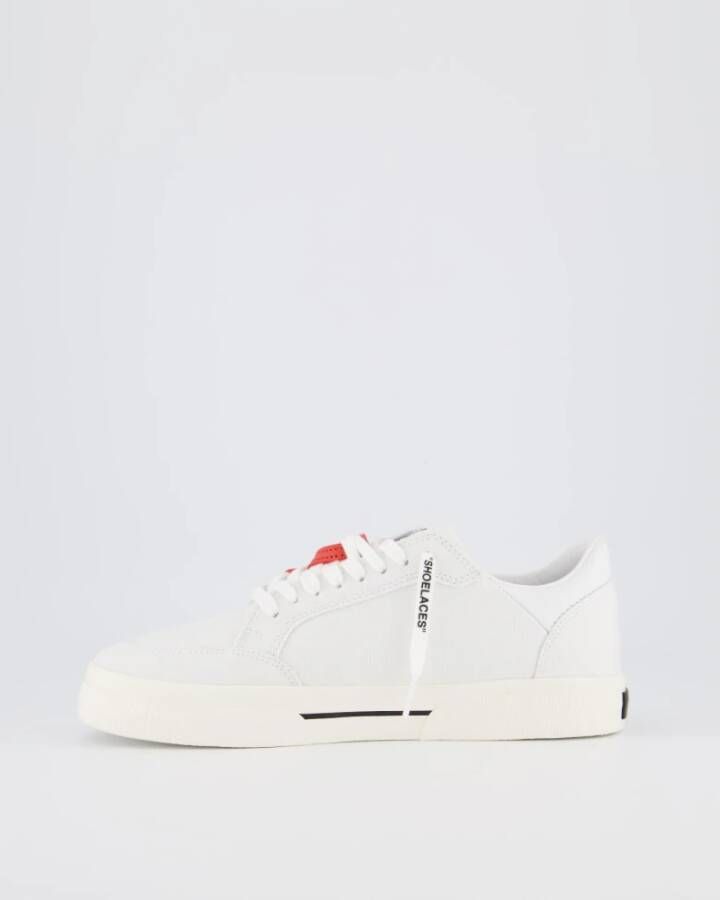 Off White Lage Vulcanized Canvas Sneakers White Heren
