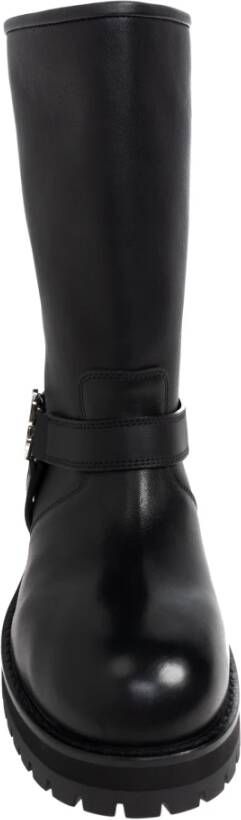 Off White Leren Enkelboots