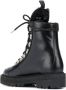 Off White Leren Enkellaarzen Eco Bont Voering Black Dames - Thumbnail 3