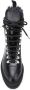 Off White Leren Enkellaarzen Eco Bont Voering Black Dames - Thumbnail 4