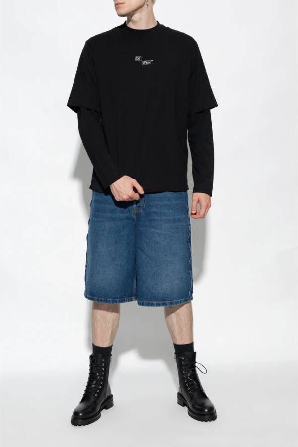 Off-White Spongesole combat boots Zwart - Foto 3
