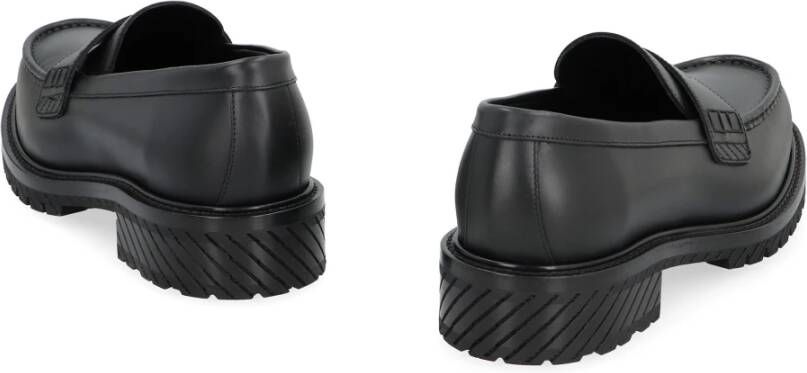 Off White Leren Militaire Loafers