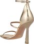 Off White Leren Sandalen met Hak - Thumbnail 2