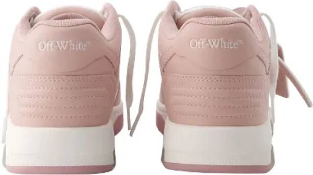 Off White Leren sneakers in roze-wit roze Dames