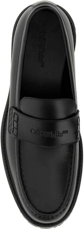 Off White Zwarte platte schoenen met 5 cm rand Black Heren - Foto 3