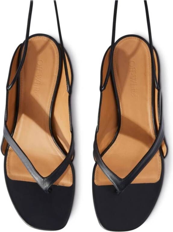 Off-White Lollipop leren sandalen Zwart - Foto 5