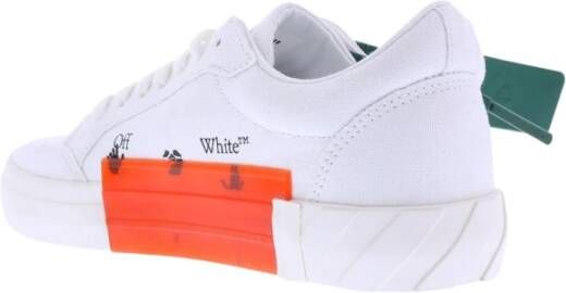 Off White Low Vulcanized Canvas Wit Dames