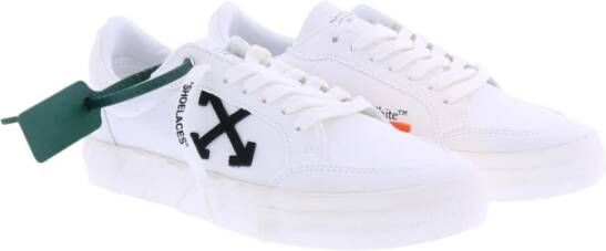 Off White Low Vulcanized Canvas Wit Dames