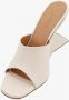 Off White Metallic Logo Sleehak Sandalen - Thumbnail 2