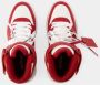 Off White Mid Top Sneakers van glad kalfsleer Rood Dames - Thumbnail 4