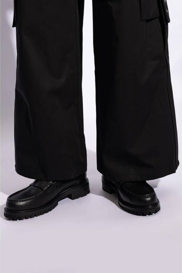 Off-White Military loafers met logo-reliëf Zwart - Foto 5
