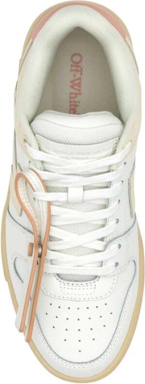 Off White Multicolor Leren Sneakers Multicolor Dames