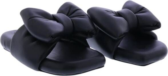 Off-White Slippers met strik Zwart - Foto 9