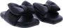 Off White Zwarte Leren Pantoffels met Geborduurd Logo Black Dames - Thumbnail 9