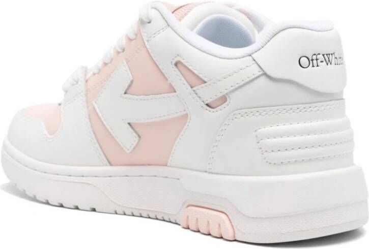 Off White Natuurlijke Colorblock Sneakers Beige Dames