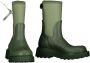 Off White Neoprene Regenlaarzen met Logo op de Rug Green Dames - Thumbnail 2