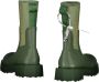 Off White Neoprene Regenlaarzen met Logo op de Rug Green Dames - Thumbnail 3