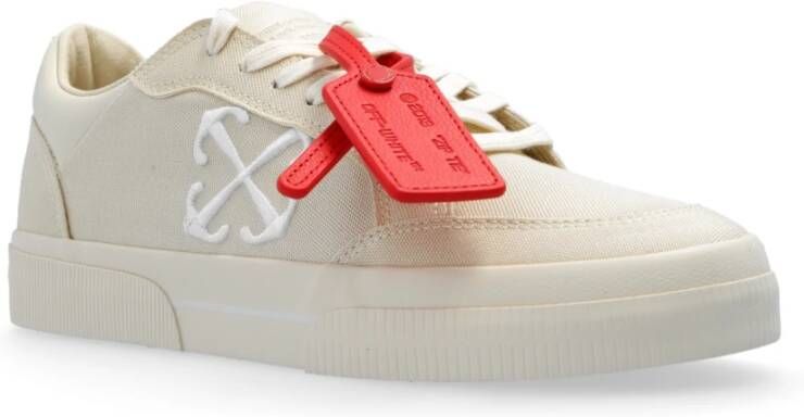 Off White Nieuwe laag vulkaniseerde sneakers Beige Dames