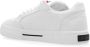 Off White Lage canvas sneakers met leren inzetstuk White Dames - Thumbnail 15