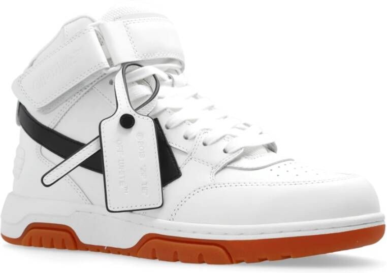 Off-White Out Of Office leren sneakers met logopatch Wit - Foto 4