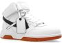Off-White Out Of Office leren sneakers met logopatch Wit - Thumbnail 4
