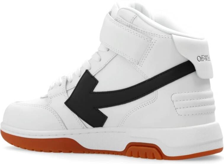 Off-White Out Of Office leren sneakers met logopatch Wit - Foto 5