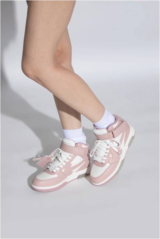 Off White Out Of Office hoge sneakers Roze Dames