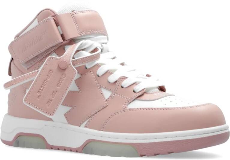 Off White Out Of Office hoge sneakers Roze Dames