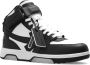 Off White Zwarte Mid Top Sneakers Stijlvol Geperforeerd Black Heren - Thumbnail 7
