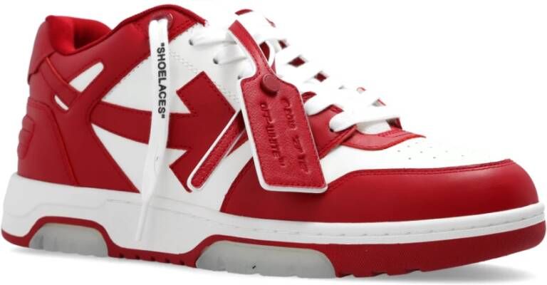 Off White Out Of Office sneakers Rood Heren