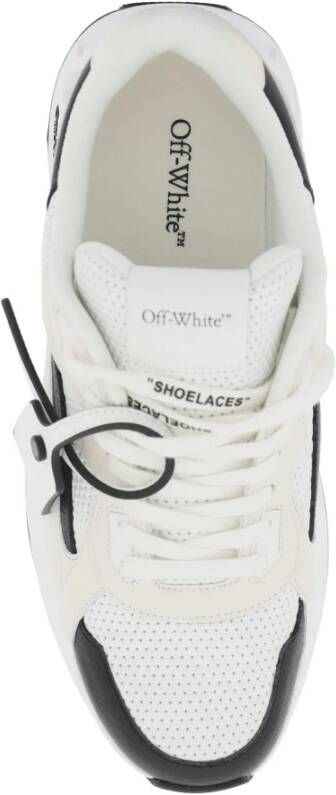Off White Perforated Leren Kick Off Sneakers Multicolor Heren - Foto 7