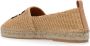 Off White Geborduurde Arrow Raffia Espadrilles Beige Dames - Thumbnail 5