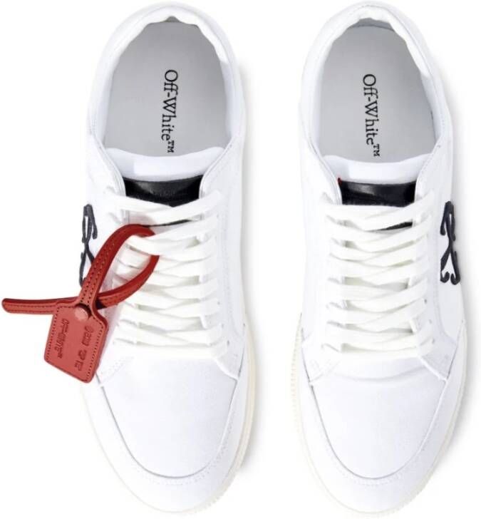 Off White Pijl Geborduurde Canvas Lage Sneakers Multicolor Heren