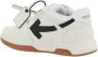 Off White Pijl Logo Leren Sneakers met Ritslabel White Heren - Thumbnail 13
