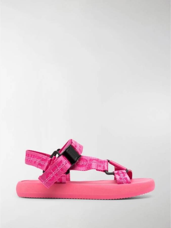 Off White Platte sandalen Roze Dames