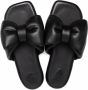 Off-White Slippers met strik Zwart - Thumbnail 6