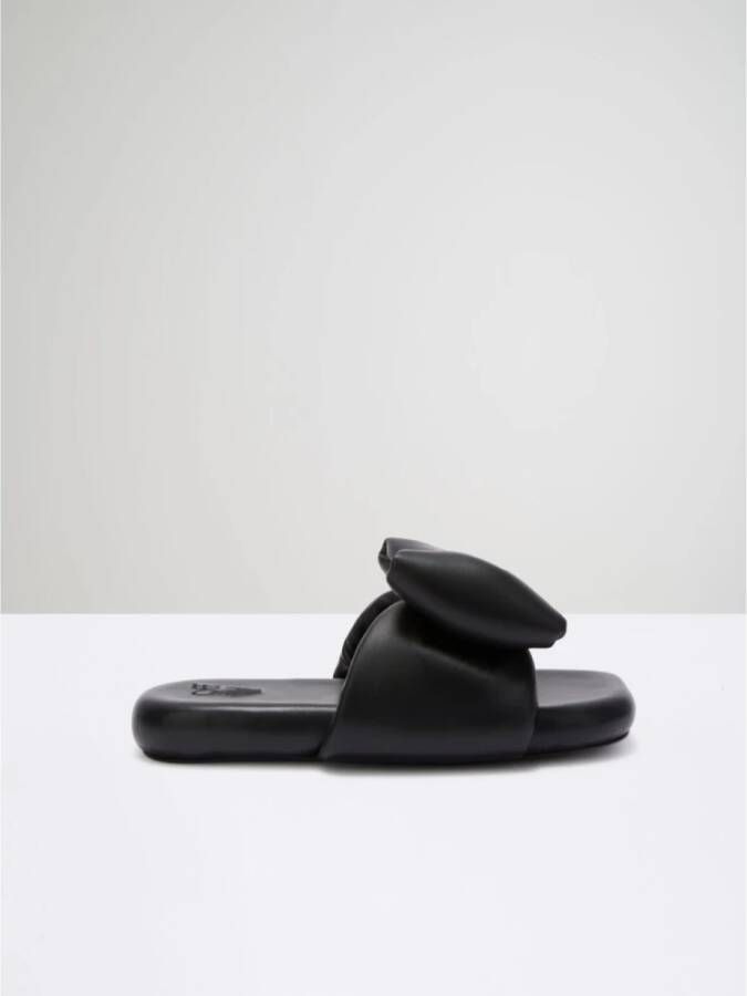 Off-White Slippers met strik Zwart - Foto 7