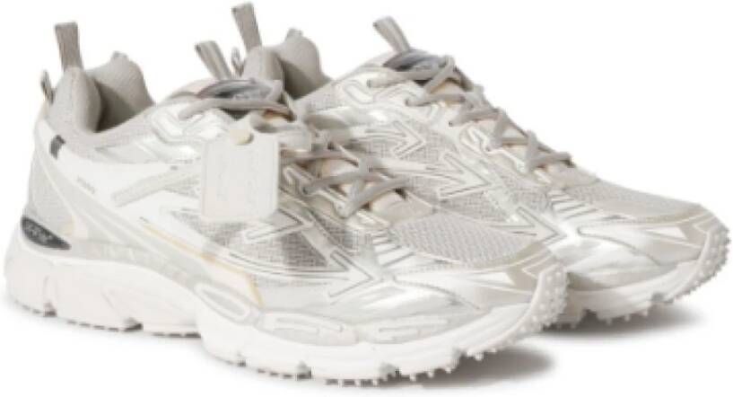 Off White Platte schoenen in wit met OW Gray Dames