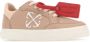 Off White Leren Sneakers met Pijl Motief Pink Dames - Thumbnail 12