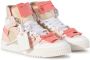 Off White Roze Wit Leren Sneakers Multicolor Dames - Thumbnail 6