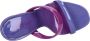 Off White Fuchsia Leren Muiltjes met Meteor Detail - Thumbnail 10