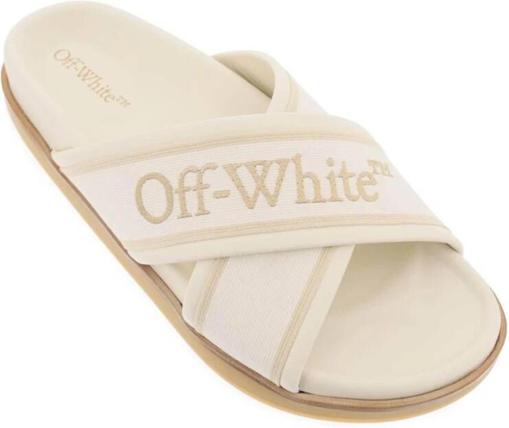 Off White Sandals Beige Dames
