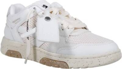 Off White Slim Out Of Office Sneakers Wit Leer White Dames - Foto 7
